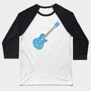 Blue electric guitar Baseball T-Shirt